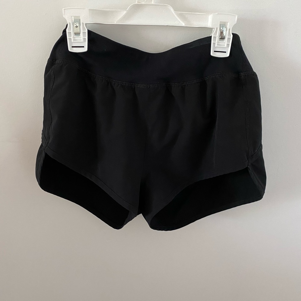 black workout shorts